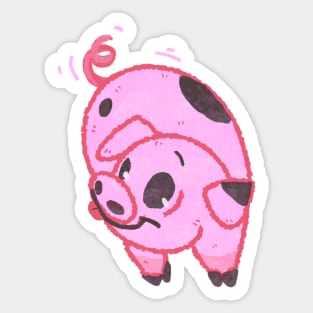 Piggy Blep Sticker